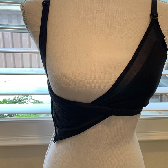 SOLD NWT Pea In the Pod Mesh Trim Clip Down Maternity & Nursing Bra - Picture 6 of 9